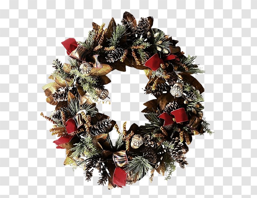 Christmas Decoration Ornament Wreath Evergreen Transparent PNG