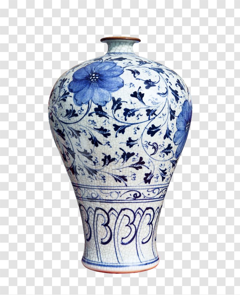 Blue And White Pottery Vase Porcelain Photography - Shutterstock Transparent PNG