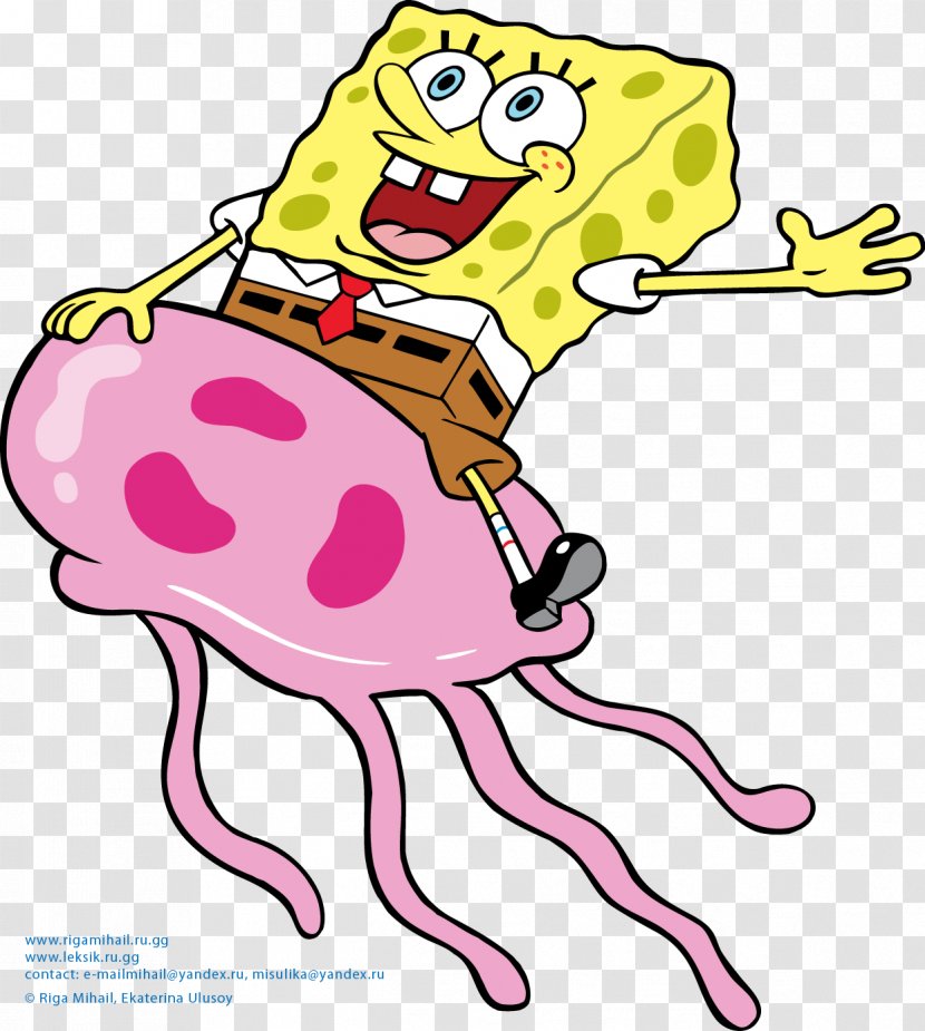 SpongeBob SquarePants: SuperSponge Patrick Star Jellyfish Drawing Cartoon - Silhouette - Sponge Transparent PNG