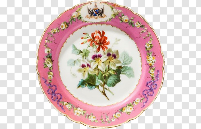 Plate Platter Porcelain Floral Design Saucer - Dishware Transparent PNG