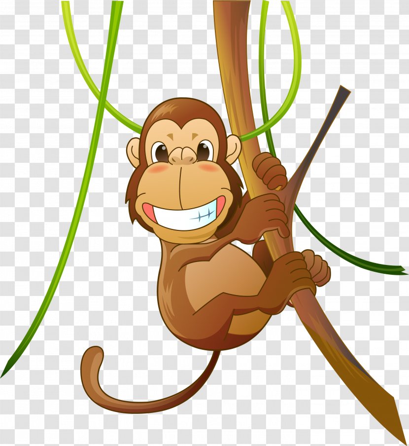 Ape New World Monkey Primate - Brown Spider - Vector Transparent PNG