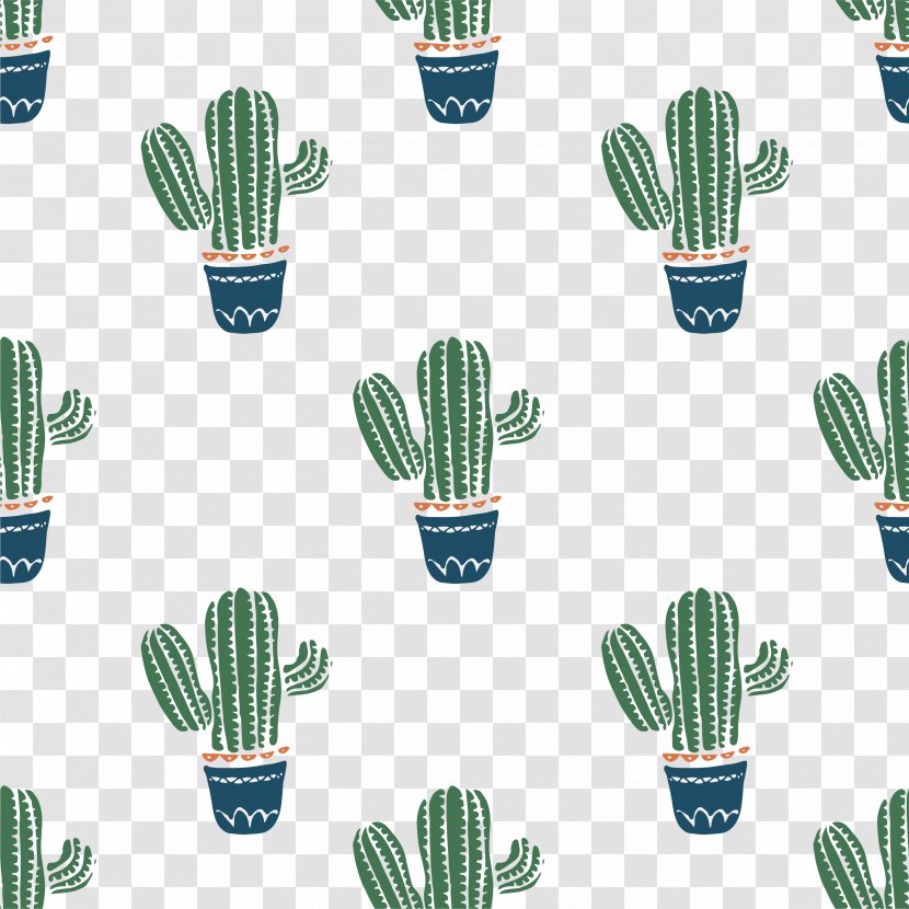 Cactaceae Succulent Plant - Nopal - Vector Green Cactus Transparent PNG