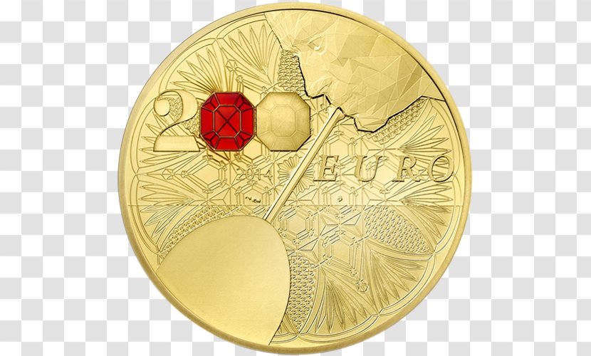 Monnaie De Paris Coin Baccarat Gold Numismatics - 200 Euro Transparent PNG