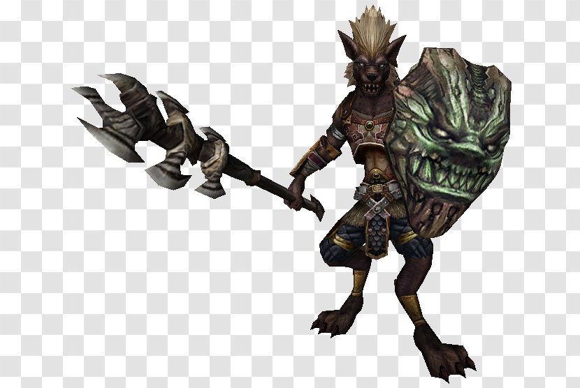 Metin2 Gnoll Manticore Warrior Mob - Fictional Character - Figurine Transparent PNG