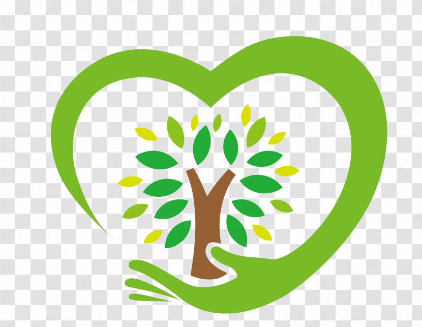 Love Logo Tree Slogan - Green Flag Transparent PNG