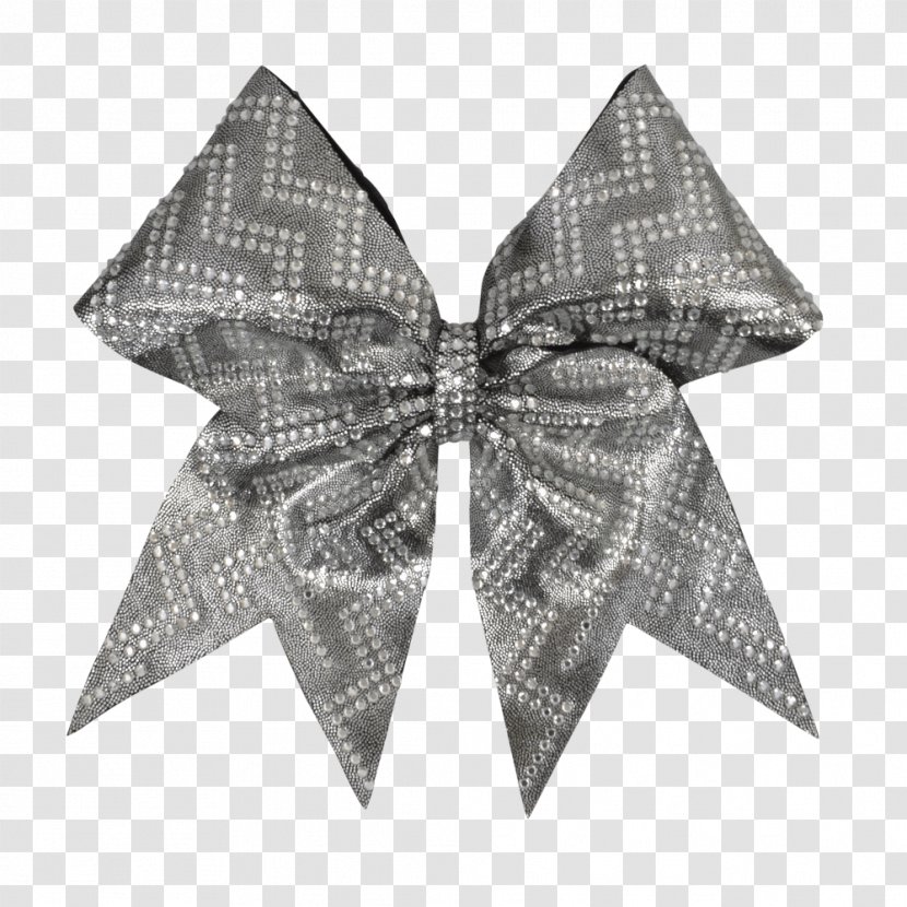Chanel Imitation Gemstones & Rhinestones Ribbon Bow And Arrow Basket - Cheerleading - Grey CHEVRON Transparent PNG