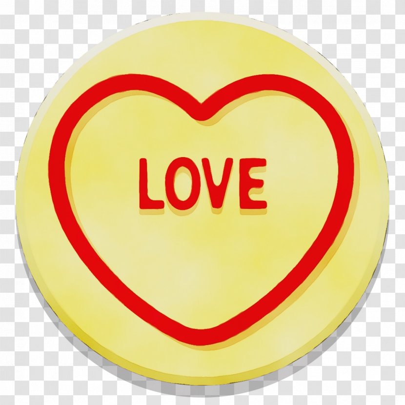 Yellow Heart Sign - Paint Transparent PNG