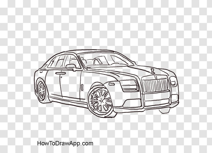 Rolls-Royce Motor Cars Drawing Image - Automotive Fog Light - Car Transparent PNG