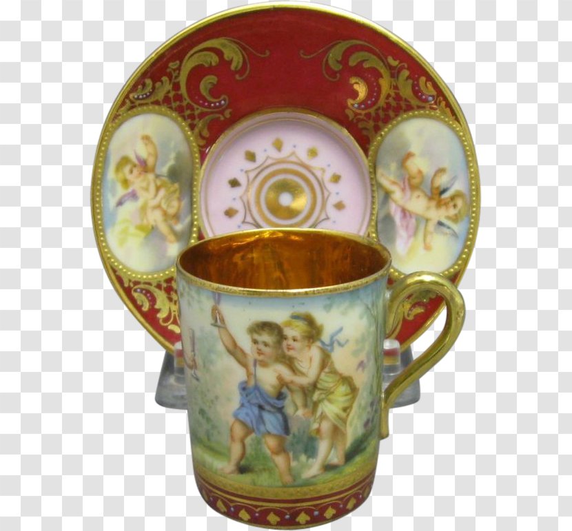 Coffee Cup Saucer Porcelain Mug - Serveware Transparent PNG