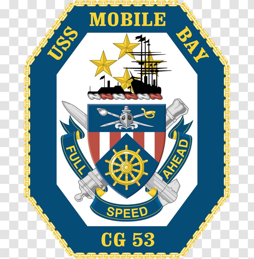 USS Leyte Gulf United States Navy Ticonderoga-class Cruiser Ticonderoga Mobile Bay - Crest - Ship Transparent PNG