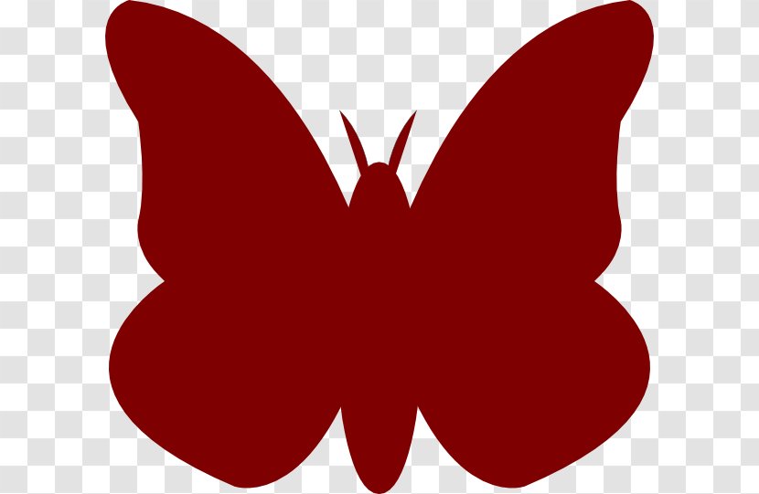 Nymphalidae B&Q Butterfly Maroon Clip Art - Insect - Bright Vector Transparent PNG