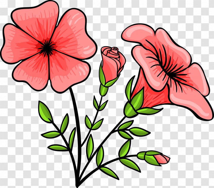 Floral Design Flower Euclidean Vector - Flowering Plant - Decoration Material Transparent PNG