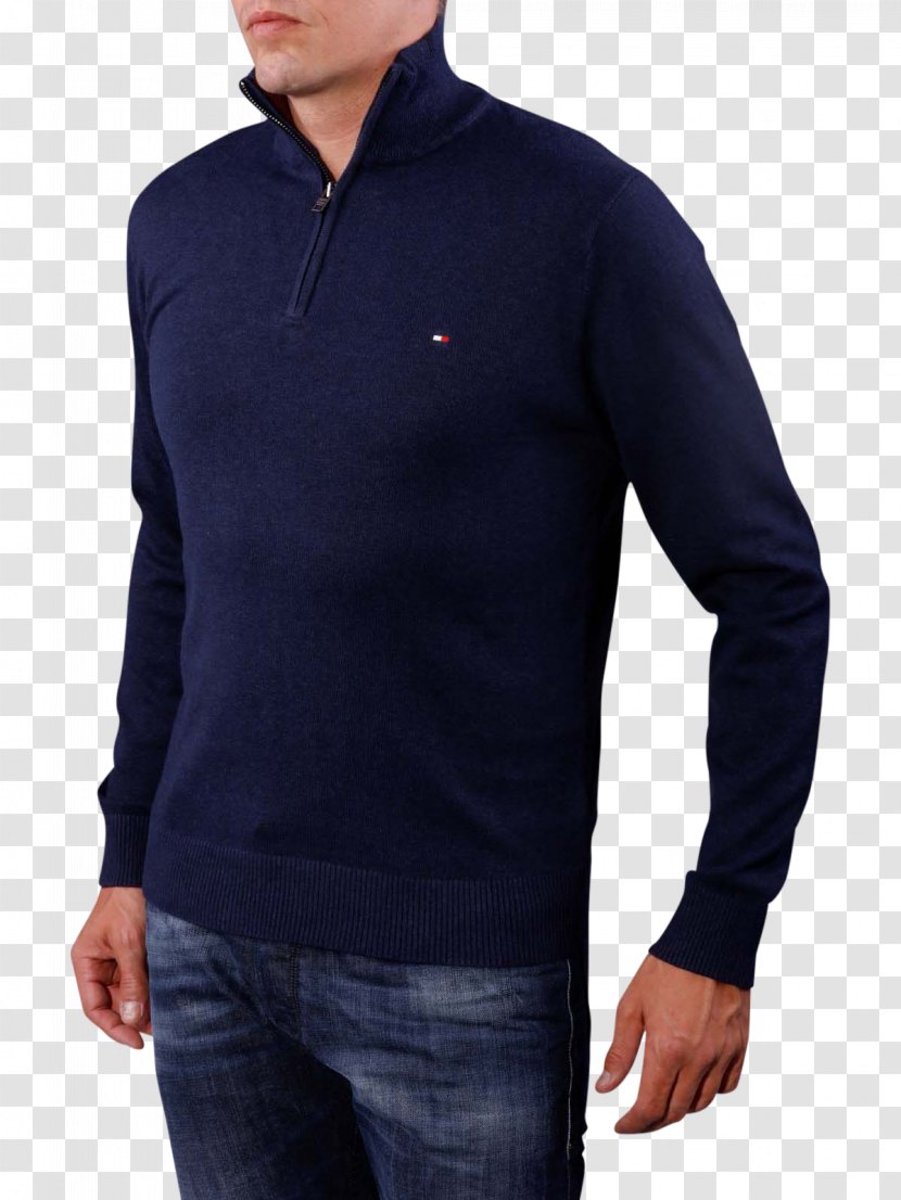 Cobalt Blue Polar Fleece Sleeve Neck Clothing - T Shirt - Tommy Transparent PNG