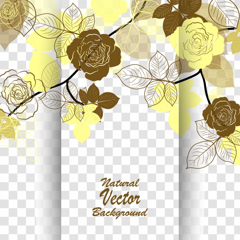 Wedding Invitation Flower Euclidean Vector Beach Rose - Arranging - Flowers Invitations Transparent PNG