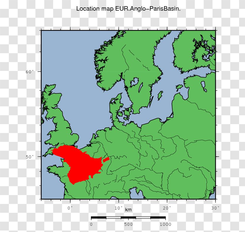 Paris Basin World Map North Sea Baltic - Ecoregion - Dashed Transparent PNG