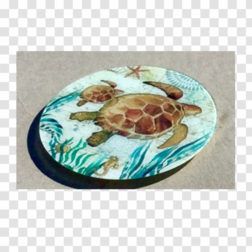 Sea Turtle Ceramic Turquoise - Plate Transparent PNG
