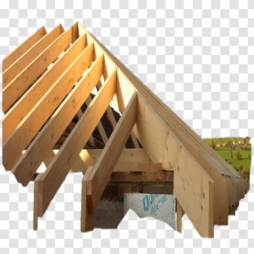 Hip Roof Timber Truss Woodworking Joints Purlin - Architectural Engineering - Beam Transparent PNG