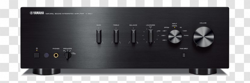 Yamaha A-S501 Audio Power Amplifier Corporation Integrated High Fidelity - Receiver - Sound Recording And Reproduction Transparent PNG