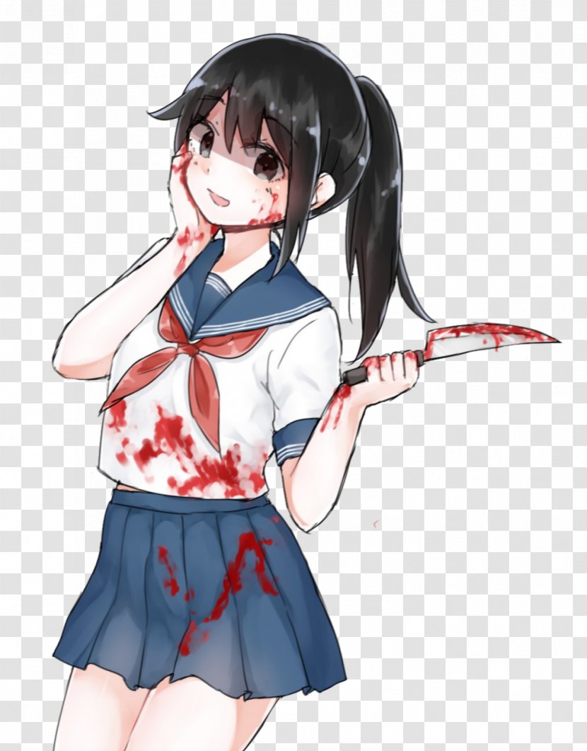 Yandere Simulator Yuno Gasai Senpai And Kōhai Strike First - Frame - Heart Transparent PNG