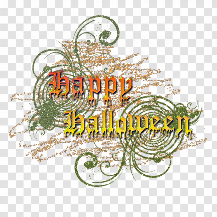 Halloween Motif Pattern - Text - Happy,halloween Transparent PNG