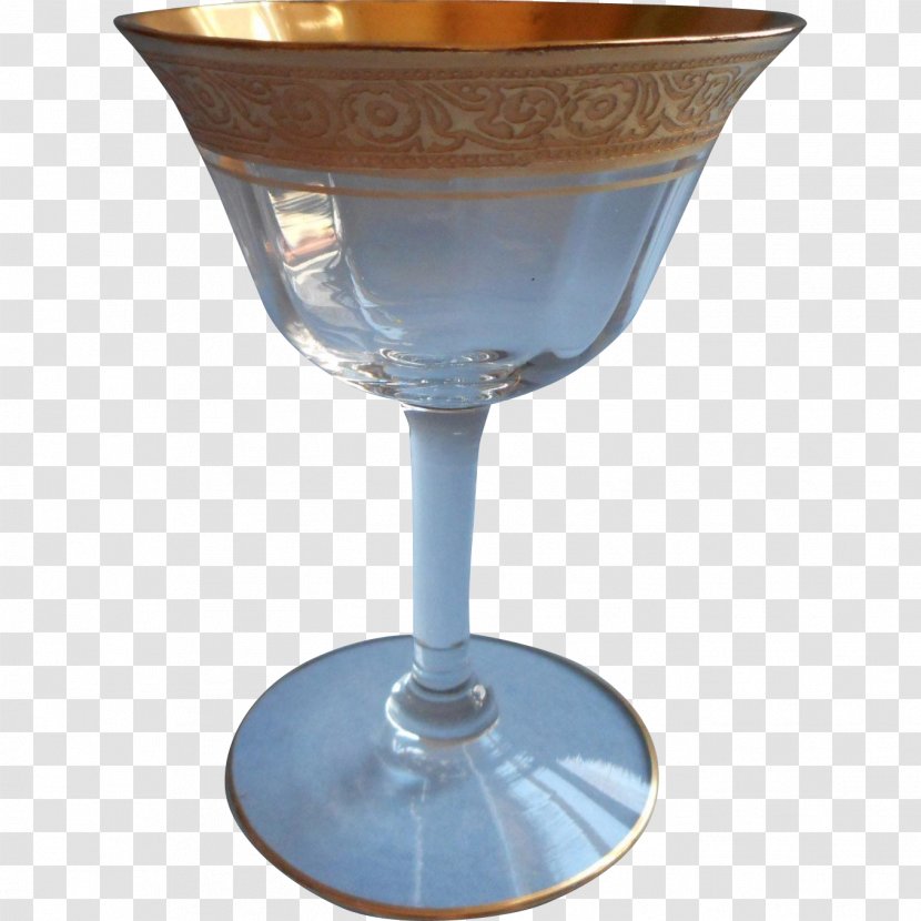 Wine Glass Martini Champagne Cobalt Blue - Stemware Transparent PNG
