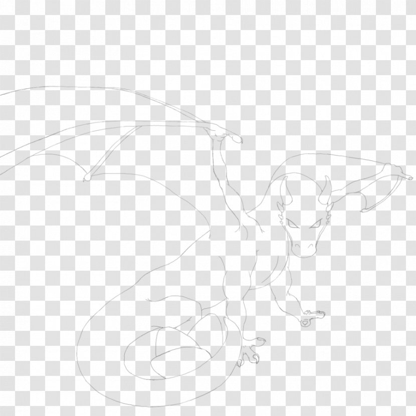 Drawing Line Art Ear Cartoon Sketch - Tree - Nest Transparent PNG