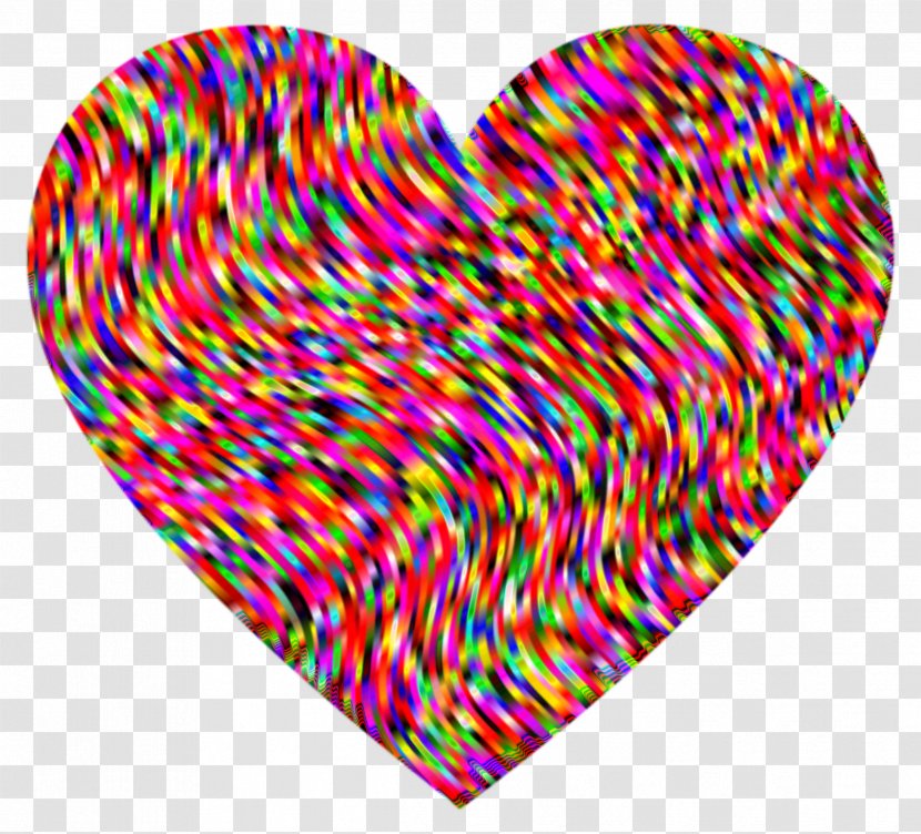 Heart Psychedelia Clip Art - Silhouette Transparent PNG