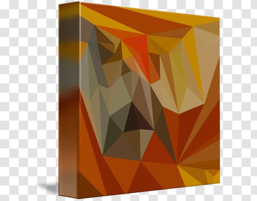 Yellow Triangle Rectangle Brown - Polygon Border Transparent PNG
