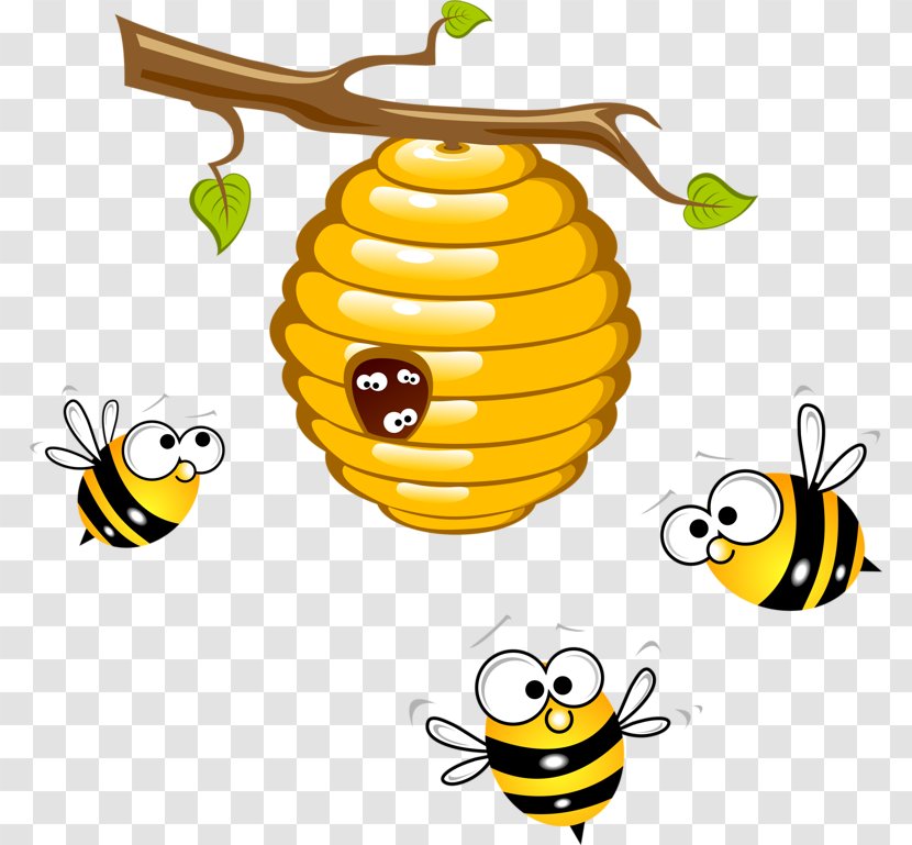 Honey Bee Beehive Clip Art - Fruit Transparent PNG