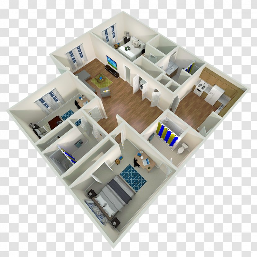 Floor Plan Apartment House Student Home - Site Transparent PNG