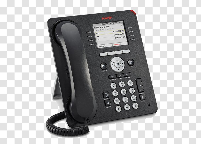 Avaya 9611G 9608 Telephone VoIP Phone - Corded - Session Initiation Protocol Transparent PNG