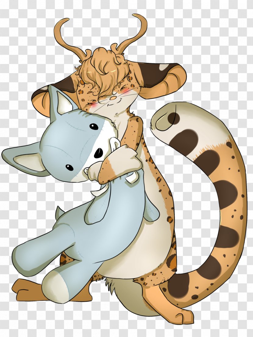 Giraffe Deer Cat Clip Art Transparent PNG