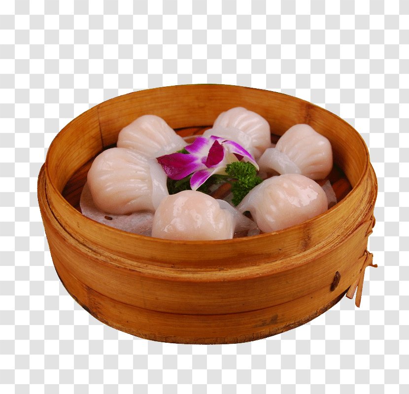 Dim Sim Sum Har Gow Chinese Cuisine Xiaolongbao - Crystal Shrimp Dumplings Transparent PNG