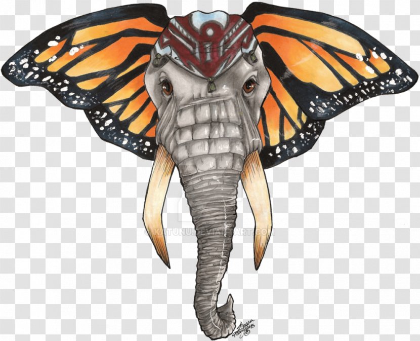 Monarch Butterfly Insect Elephants Drawing - Moths And Butterflies Transparent PNG