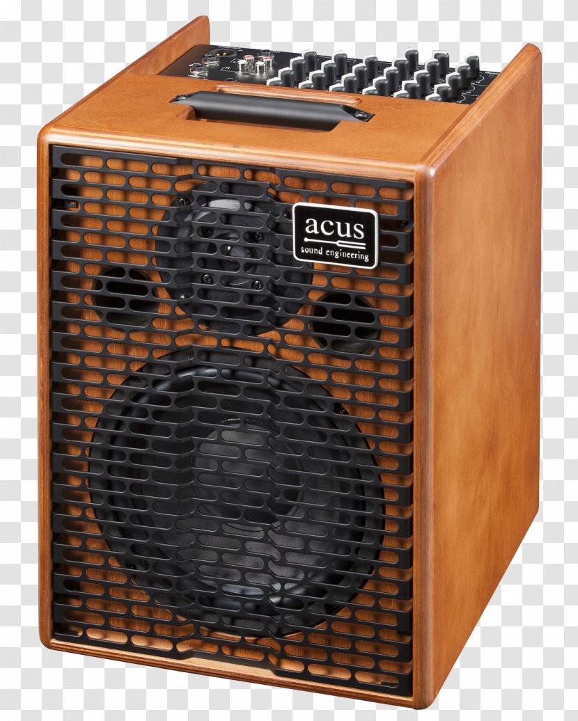 Guitar Amplifier Microphone Acoustic Acus One For String Wood - Watercolor - Bass Volume Transparent PNG