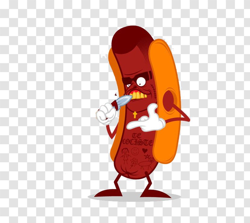 Cartoon Animation Illustration - Villain Hot Dogs Transparent PNG