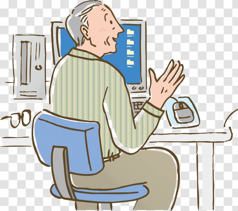 Drawing Photography Stock Illustration - Learning The Old Man Transparent PNG