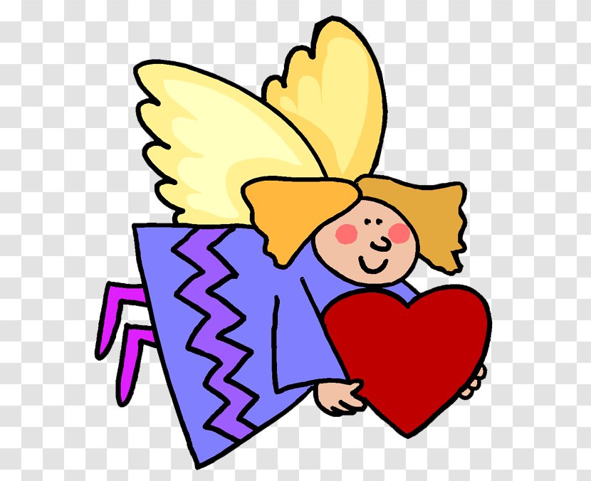Love Background Heart - Wings Silhouette - Fictional Character Transparent PNG