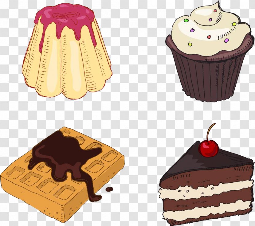 4 Cakes - Chocolate - Royalty Free Transparent PNG