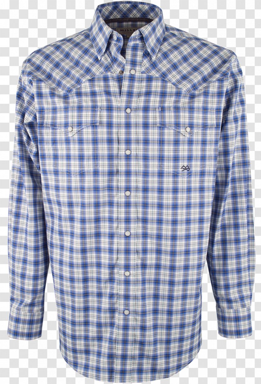 Dress Shirt Collar Blue Button - Sleeve Transparent PNG