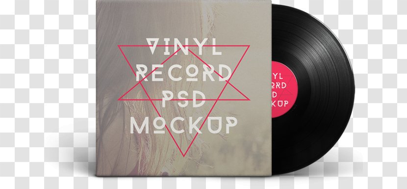 Mockup Phonograph Record Graphic Design - Web - CD Transparent PNG