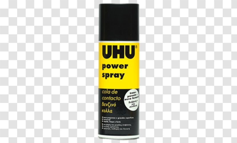 Personal Lubricants & Creams Yellow UHU Power Spray Product - Powder Transparent PNG