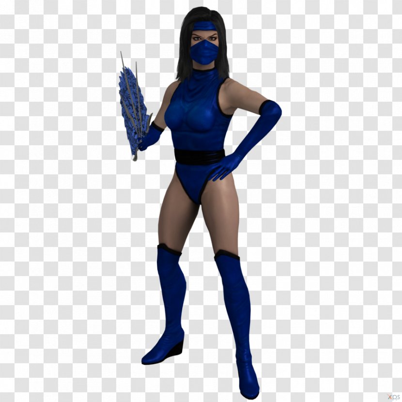 Cobalt Blue Costume Character - Action Figure - Kitana Transparent PNG
