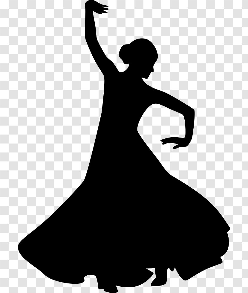 Dance Flamenco Silhouette - Monochrome Photography Transparent PNG