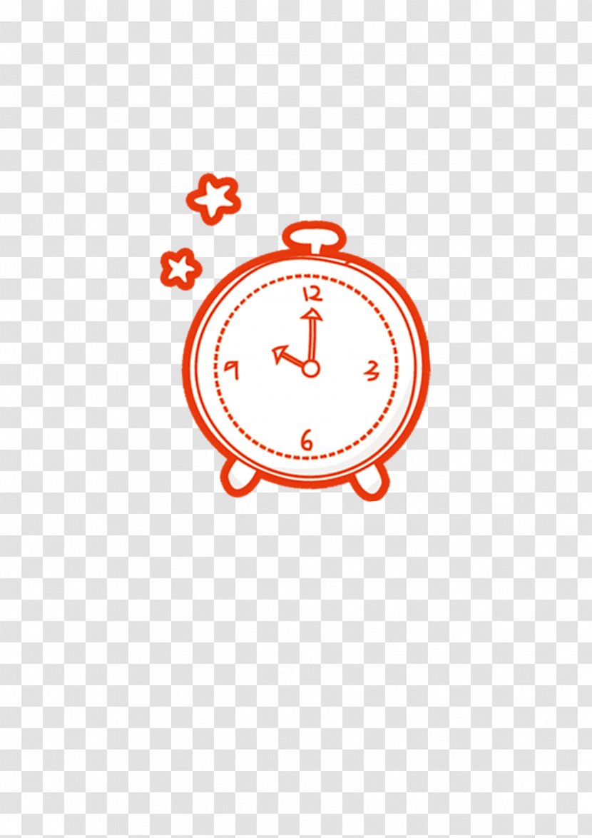 Student Multiplication And Division Alarm Clock Icon - Red Lines Transparent PNG