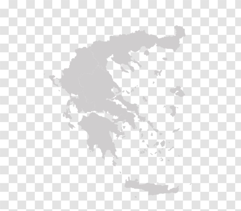 Greece Vector Graphics Map Royalty-free Illustration - Black And White Transparent PNG