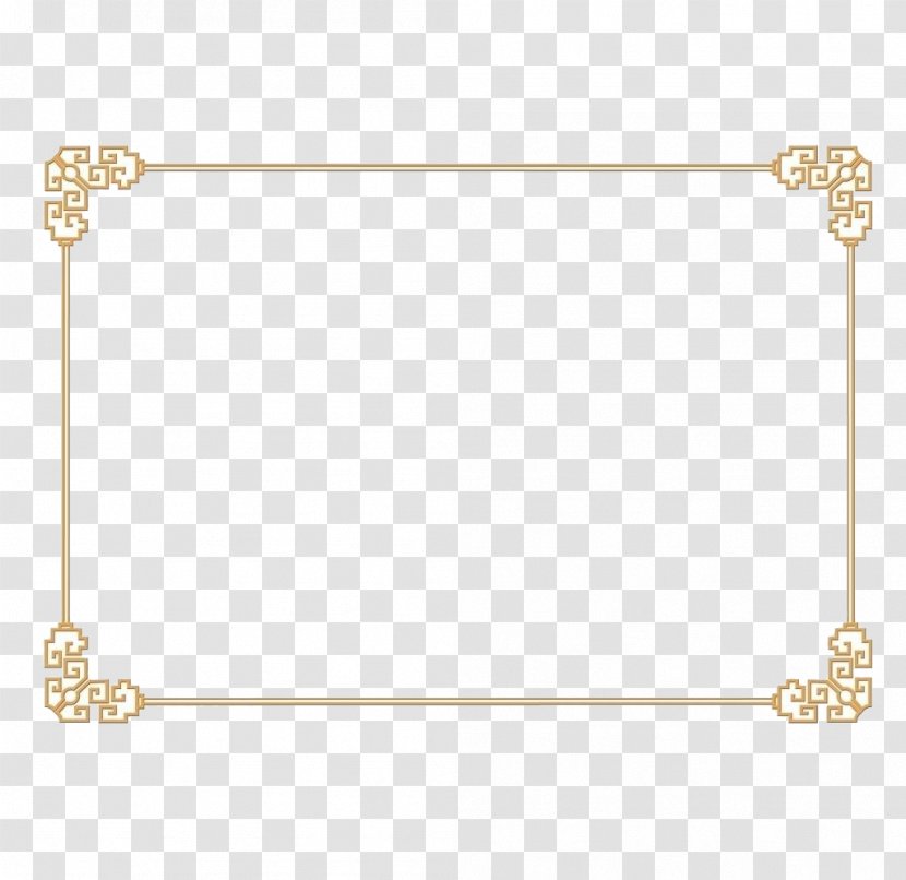 Chinoiserie Picture Frames Clip Art - Motif - Chinese Wind Decoration Borders Transparent PNG