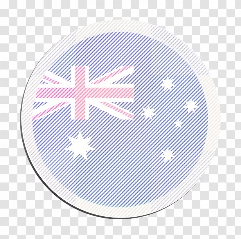Australia Icon Country Flag - Star Snowflake Transparent PNG
