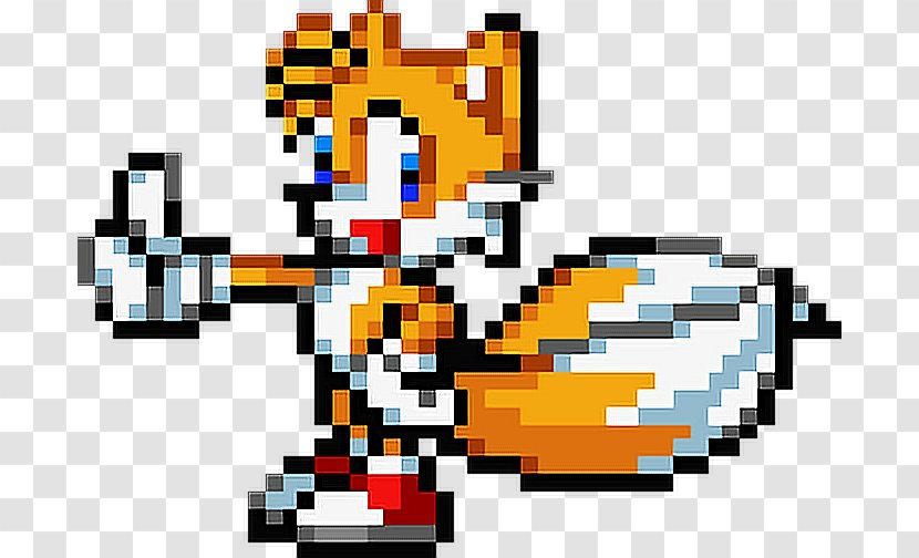 Tails Sprite Sonic The Hedgehog - Bit Transparent PNG