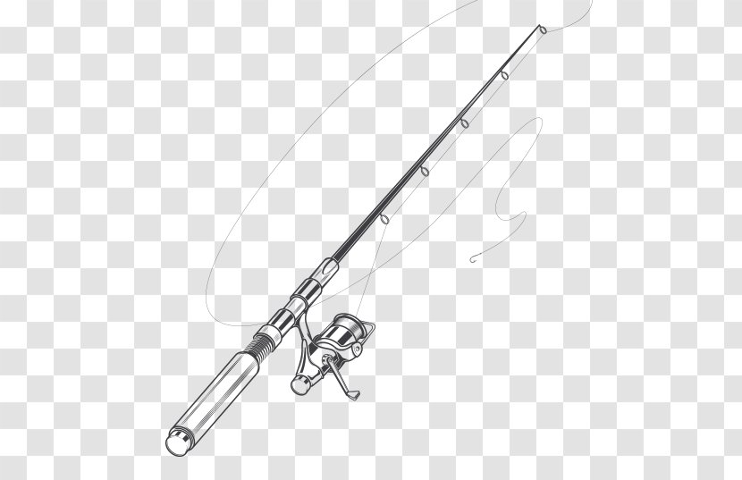 Fishing Rods Drawing Spin Clip Art - Bank Transparent PNG